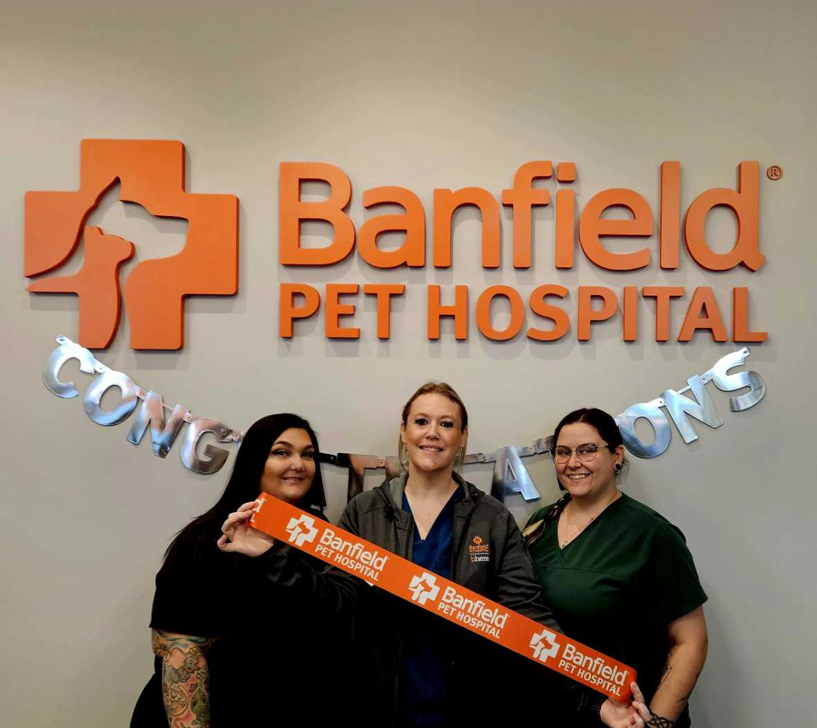 The Banfield Brandon Clayton Plaza staff