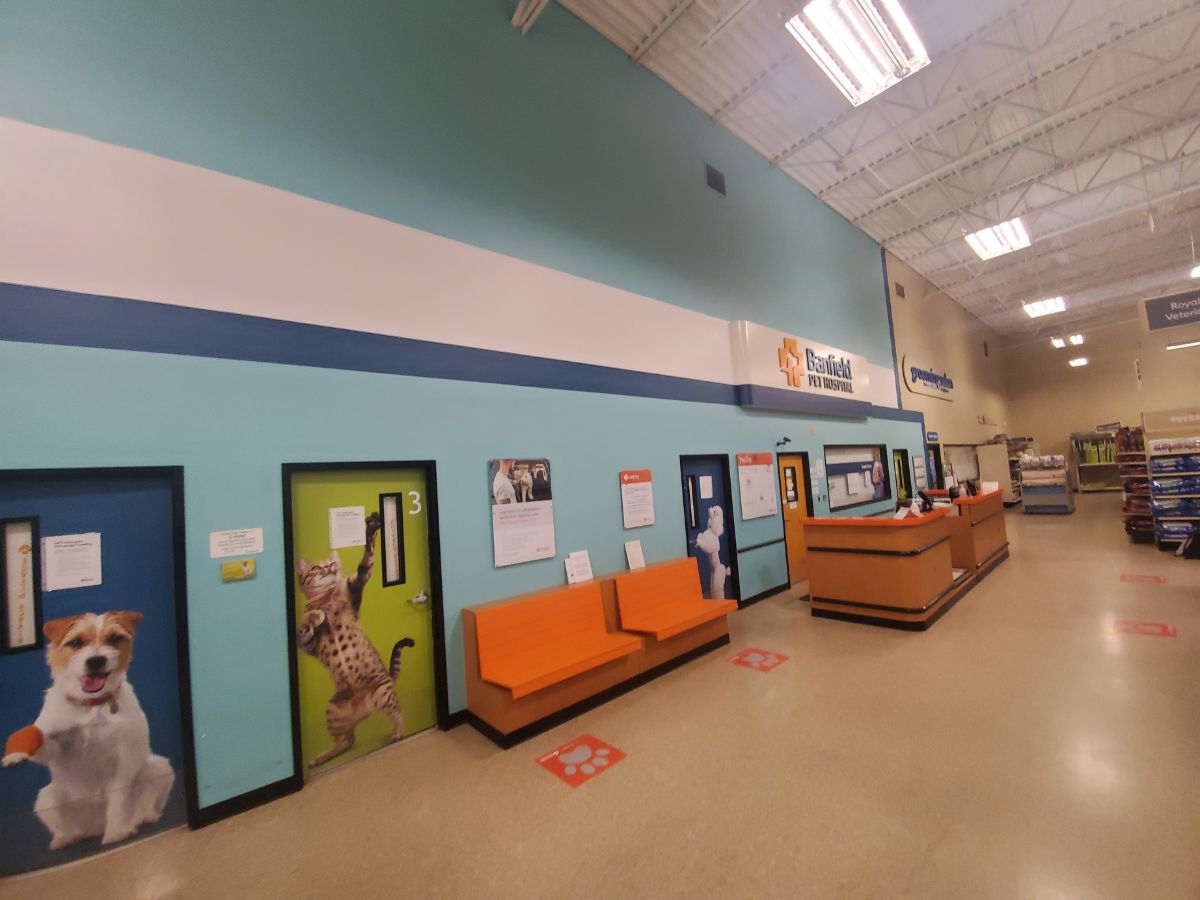 The Banfield Pet Hospital: Papillion front desk and lobby