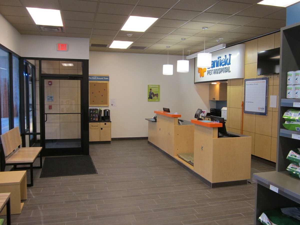 The Mt. Pleasant W Banfield hospital front desk