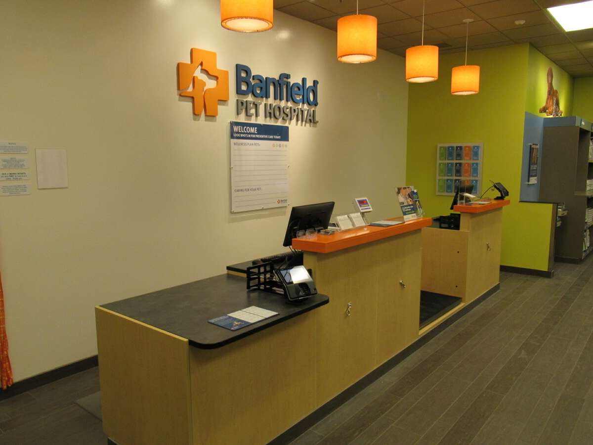 The Elk Grove West Banfield front desk and check-in area