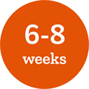 Icon indicating 6-8 weeks age range