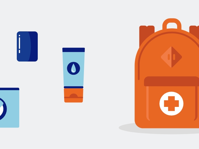 Illustration of a first aid kit