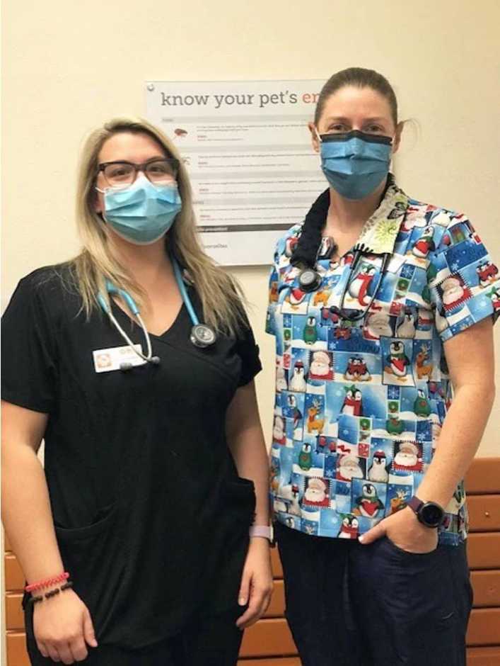 A couple of female veterinarians at the Banfield Pet Hospital, Concord , NC
