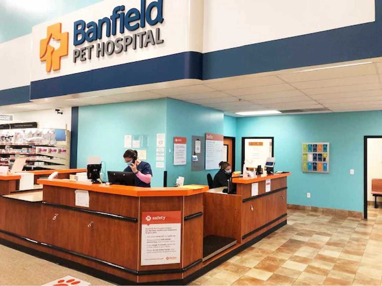 The front desk of the Banfield Pet Hospital